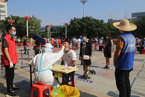 大朗开展大规模人群核酸检测应急演练_东莞市人民政府门户网站